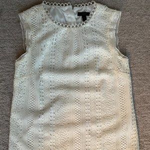 Lace Eyelet J. Crew Sleeveless Blouse